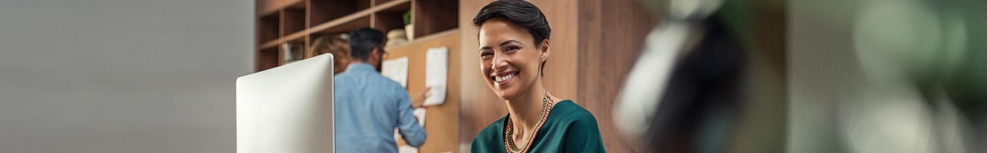 female business owner happily watching production
