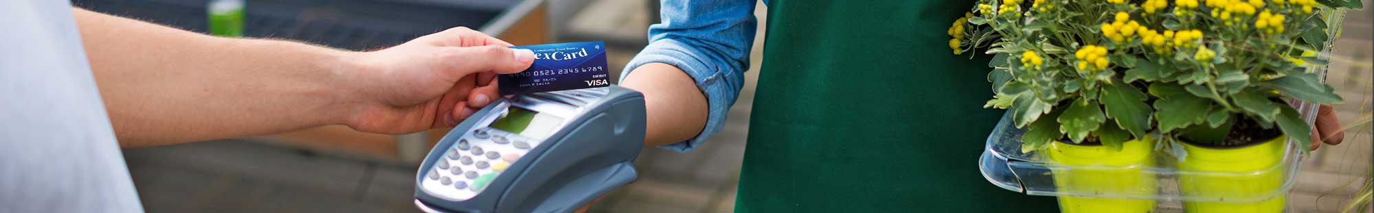 tapping a card to pay